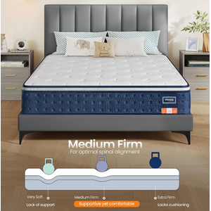 VASAGLE Hybrid Spring and Foam Mattress, Medium Firm Single Bed Mattress