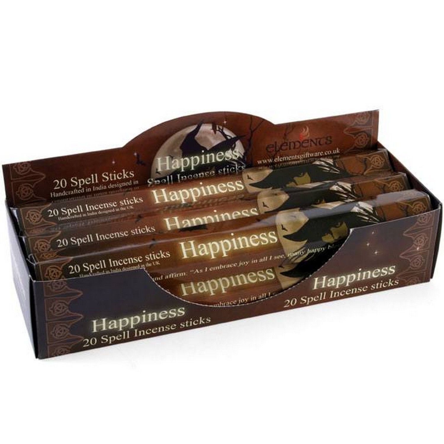 Something Different Elements Happiness Spell Incense Stick (Pack Of 6) - Multicolour