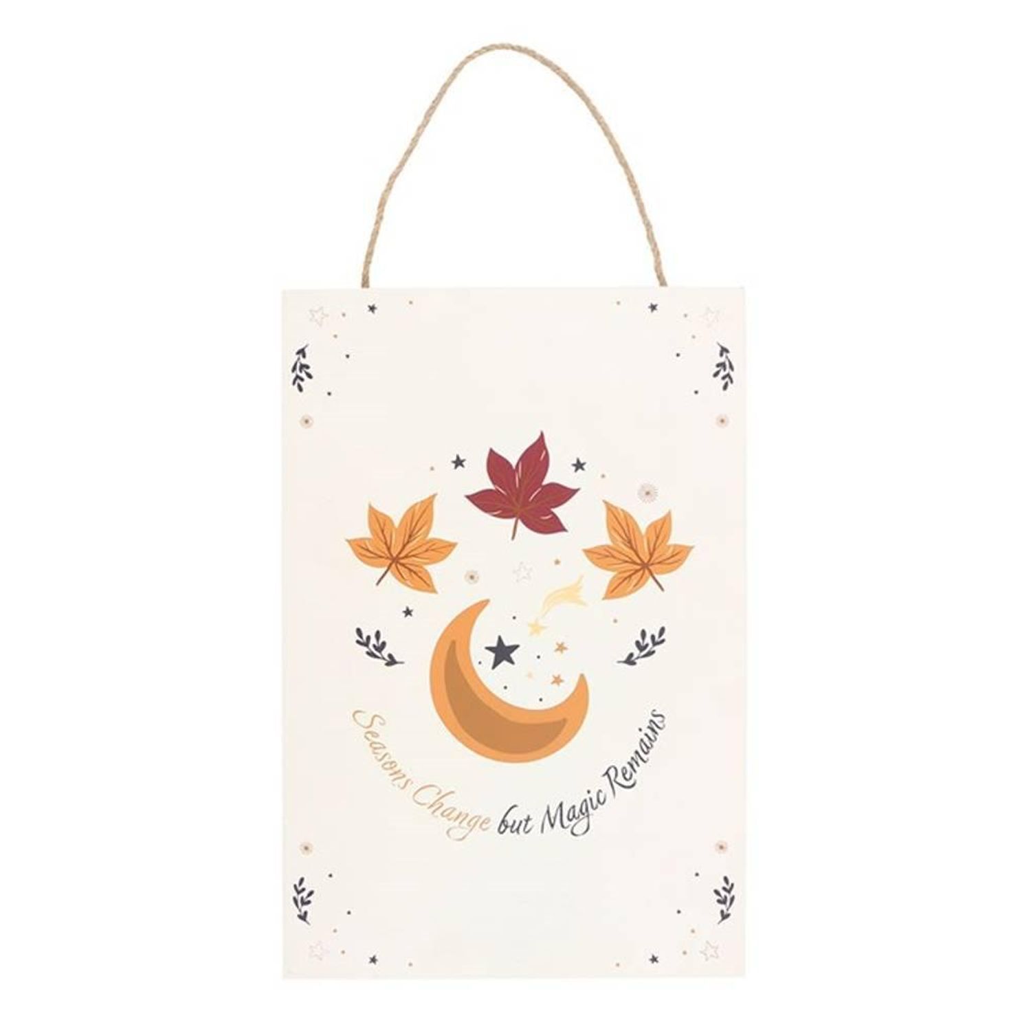 Something Different Seasons Change But Magic Remains Hanging Sign - Multicoloured