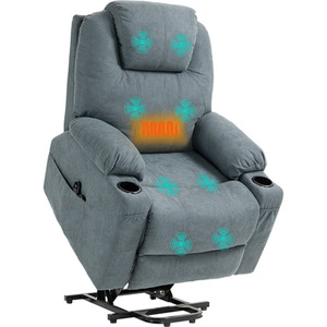HOMCOM Riser and Recliner Chair with Heat