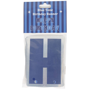 Blue Tone Birthday Banner