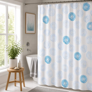Contours Shower curtain and Laguna Anti Slip Bath Mat