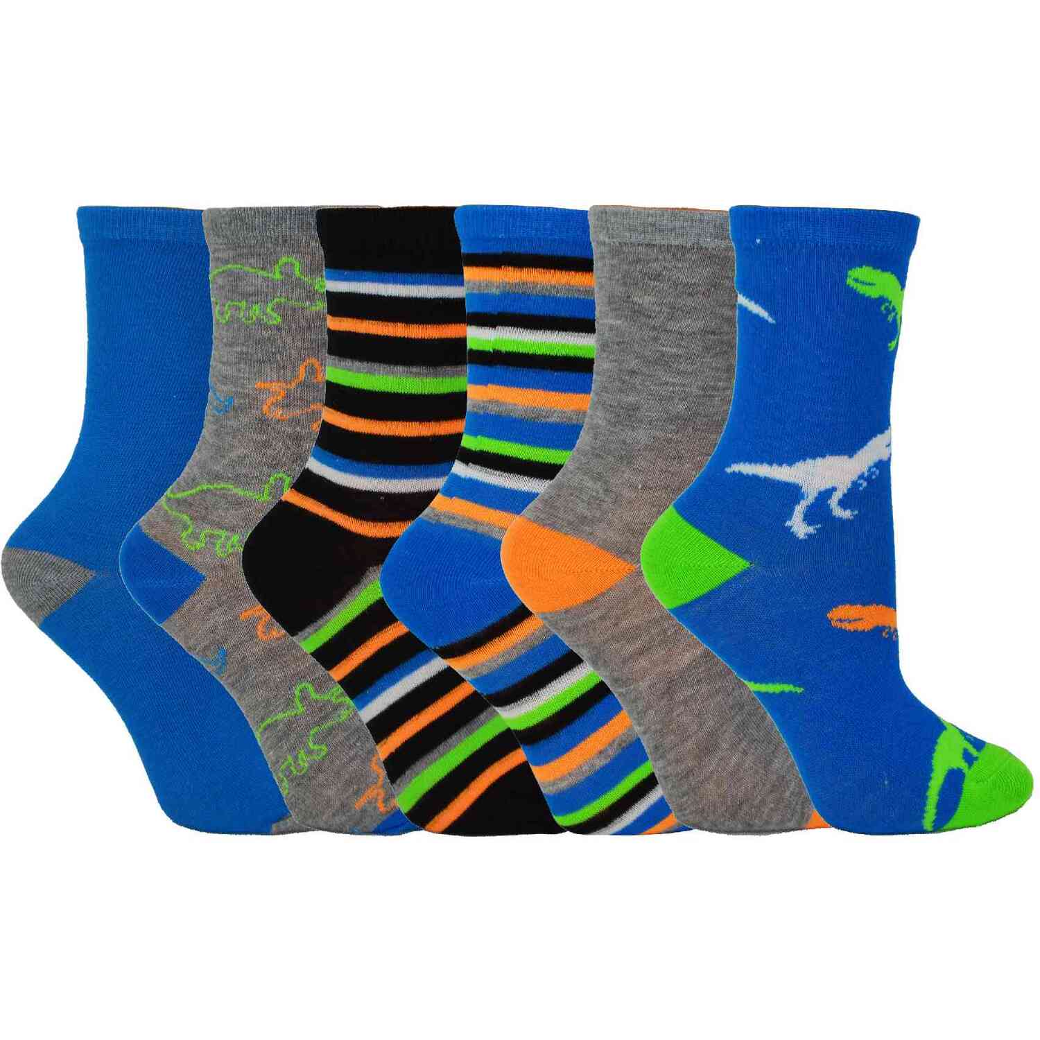 Sock Snob Boys 6 Pairs Assorted Novelty Fashion Ankle Socks - Image 2
