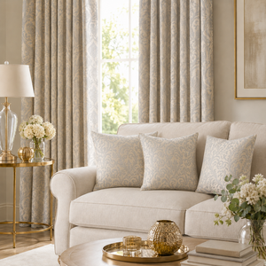 Pack of 4 Jacquard Cushion Covers 45 x 45cm with Concealed Zip