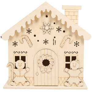 Wooden Gingerbread House