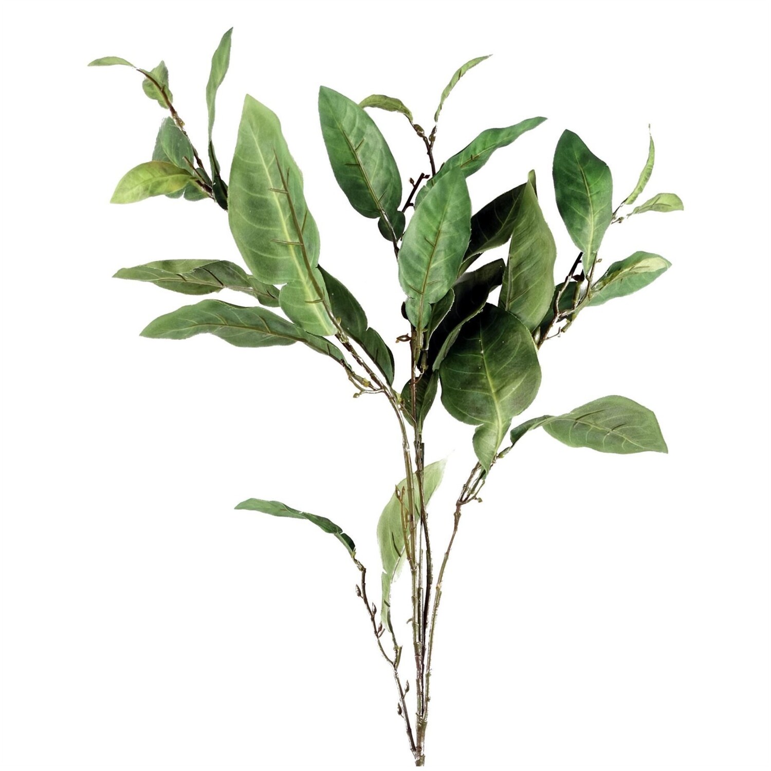Artificial Ficus Foliage Branch Stem 90cm - Green