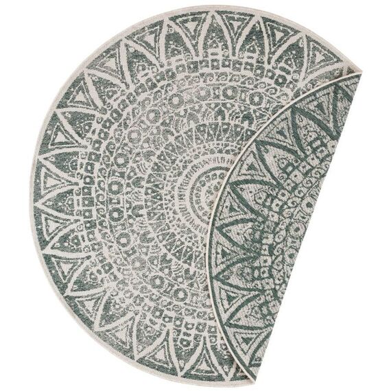 Lilja Vintage Indoor & Outdoor Round Rug Grey