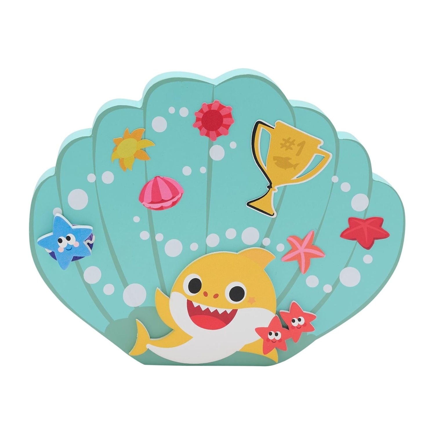 Baby Shark Unisex Multicolor Wooden Reward Chart - Image 3