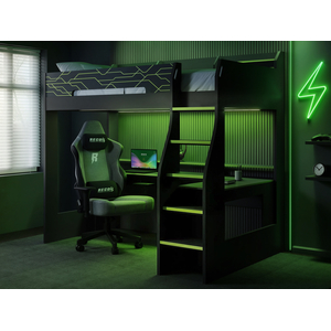 Recoil Ultimate Vivid Gaming High Sleeper with Desk