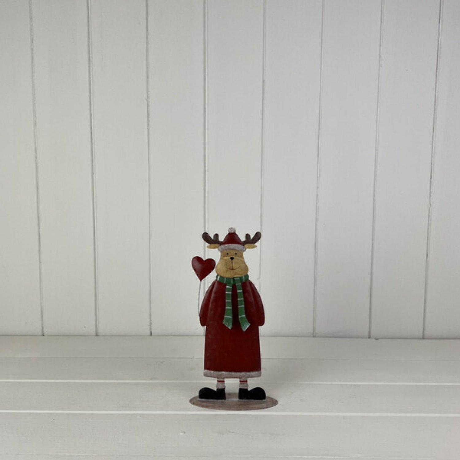  - Charming Red Metal Reindeer Decoration - Image 3