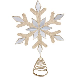 Mirrored Snowflake Tree Topper