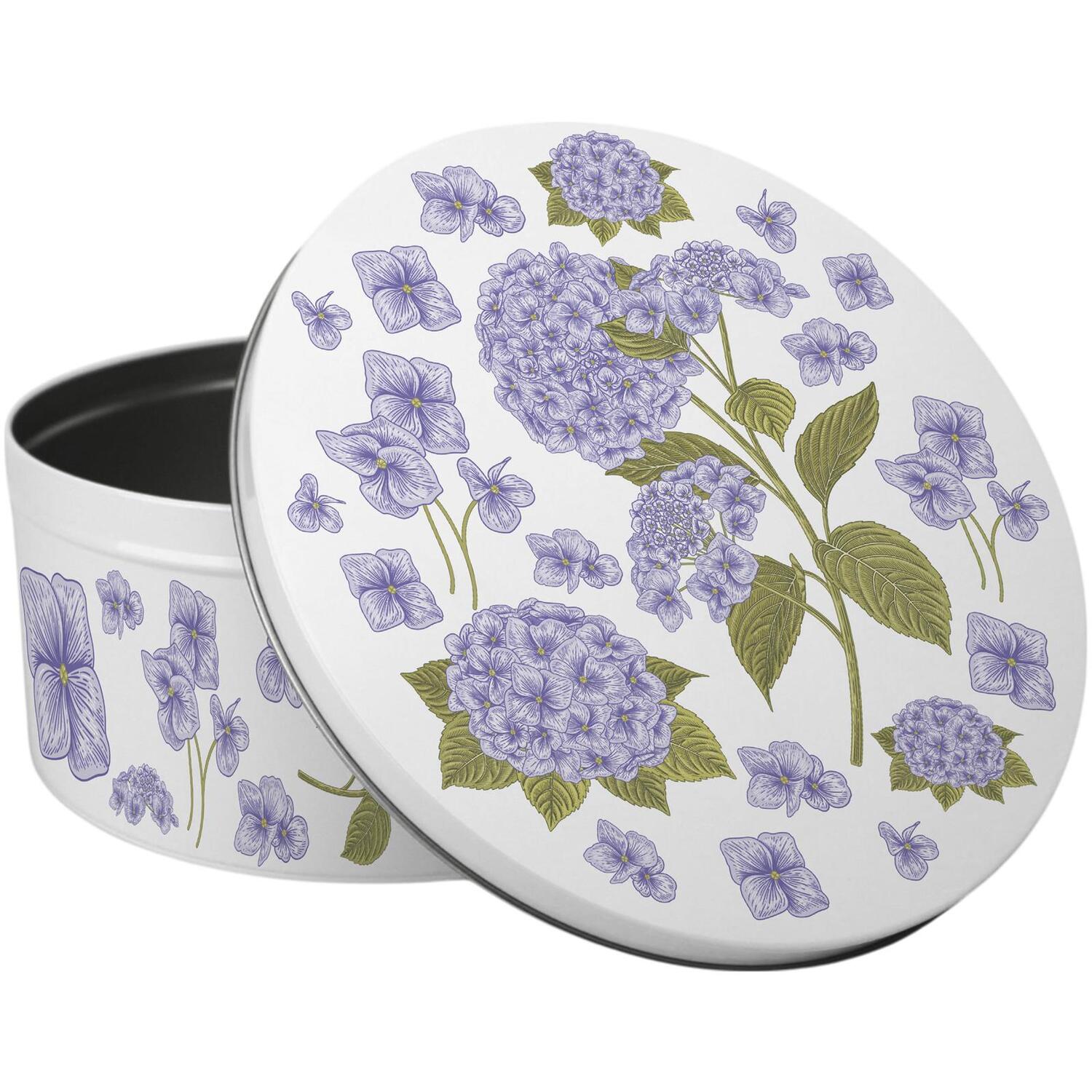 Image of Hydrangeas Large Cake Tin - Multicoloured