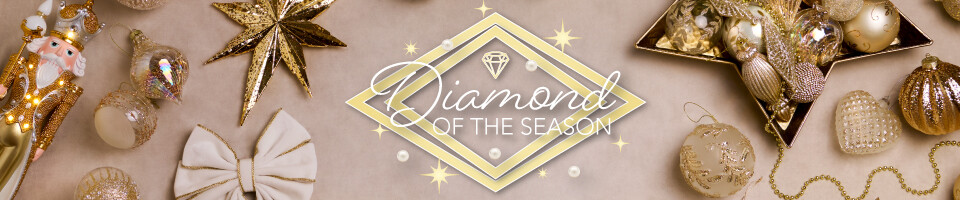 diamond gold decorations
