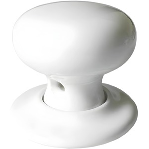 Dzina Porcelain Door Knob | Ceramic Mortice Knobs for Sheds & Garages | White 60mm Set of 12