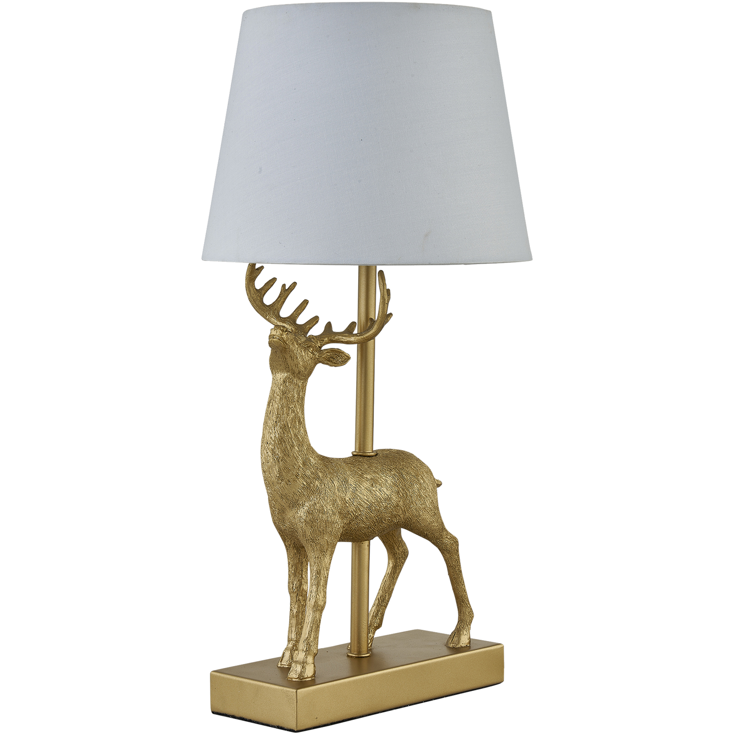 First Choice Lighting Grace Table Lamp With Shade - Gold & White
