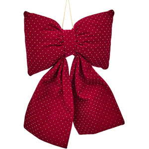 Diamante Plush Bow Decoration