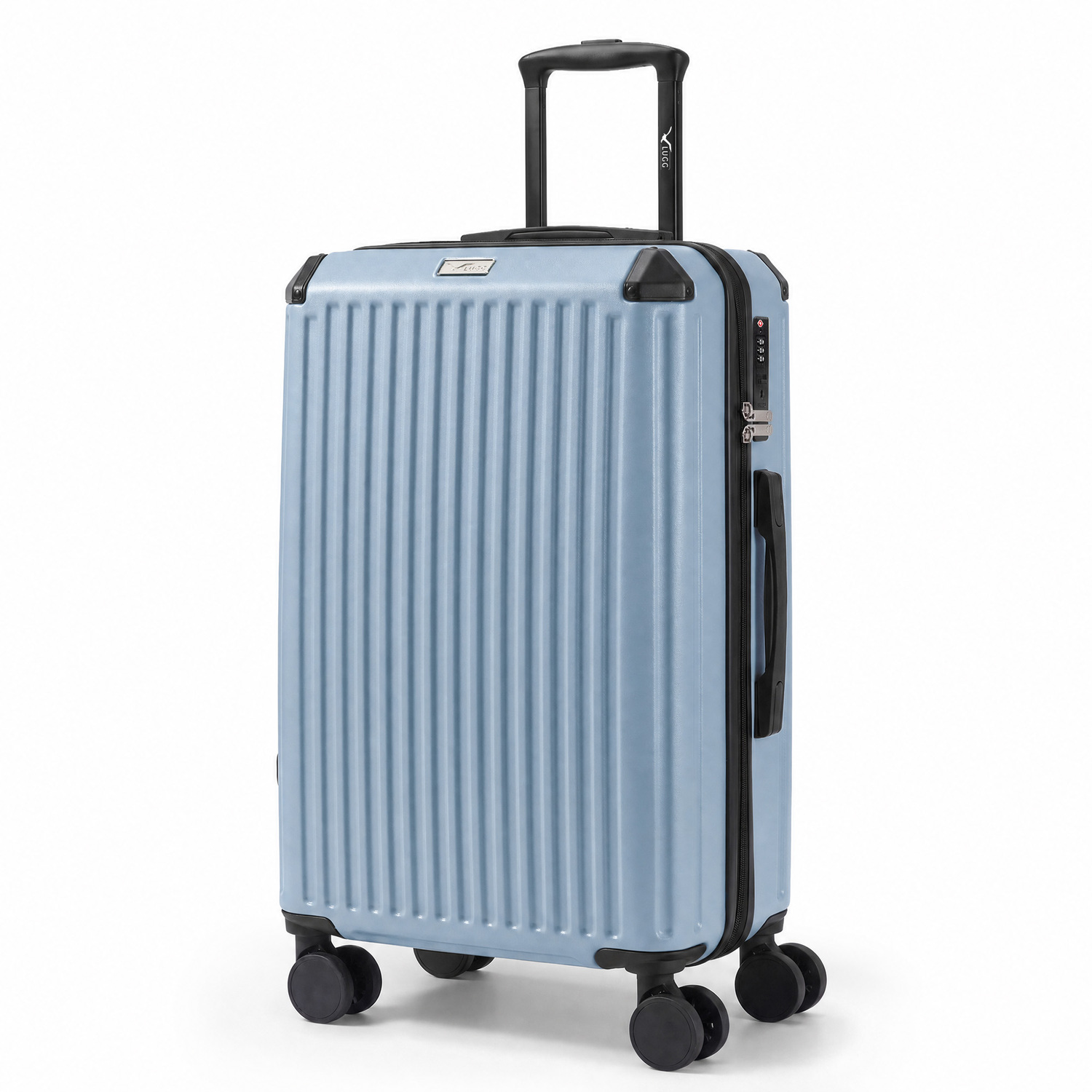 Lugg Sky Rover 24 Inch Suitcase, Abs Hard Shell, Secure Tsa Lock - Light Blue