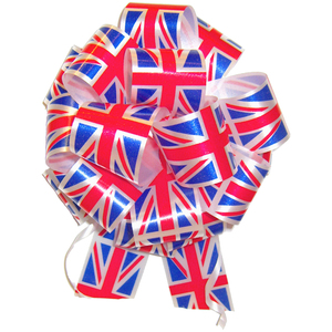 Union Jack Pull Bows 50mm (pack of 10)