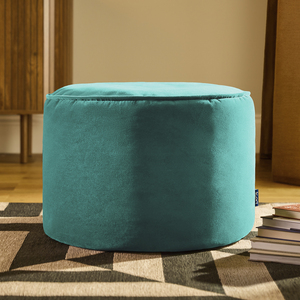 Green icon Milano Round Velvet Pouffe shot 19506809