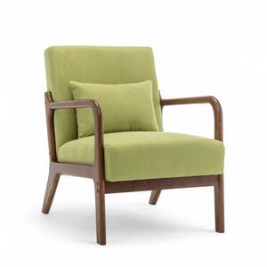 Fabric Cotton Lime Green Hertford Accent Chair