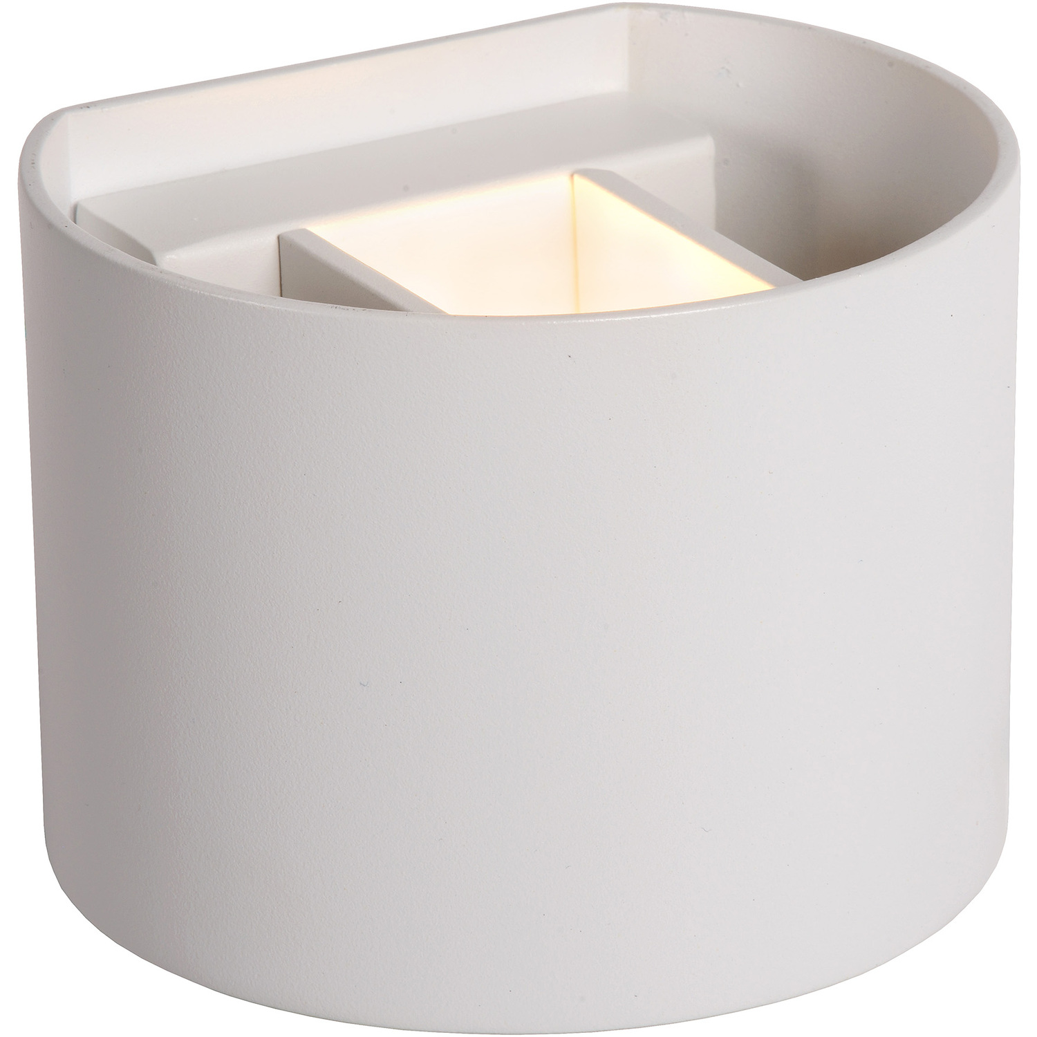 Lucide Unisex White 'Xio' Stylish Dimmable Indoor Adjustable Up Down Cube Wall Light In Small - Image 2