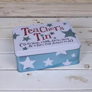 Novelty Teachers Storage Tin