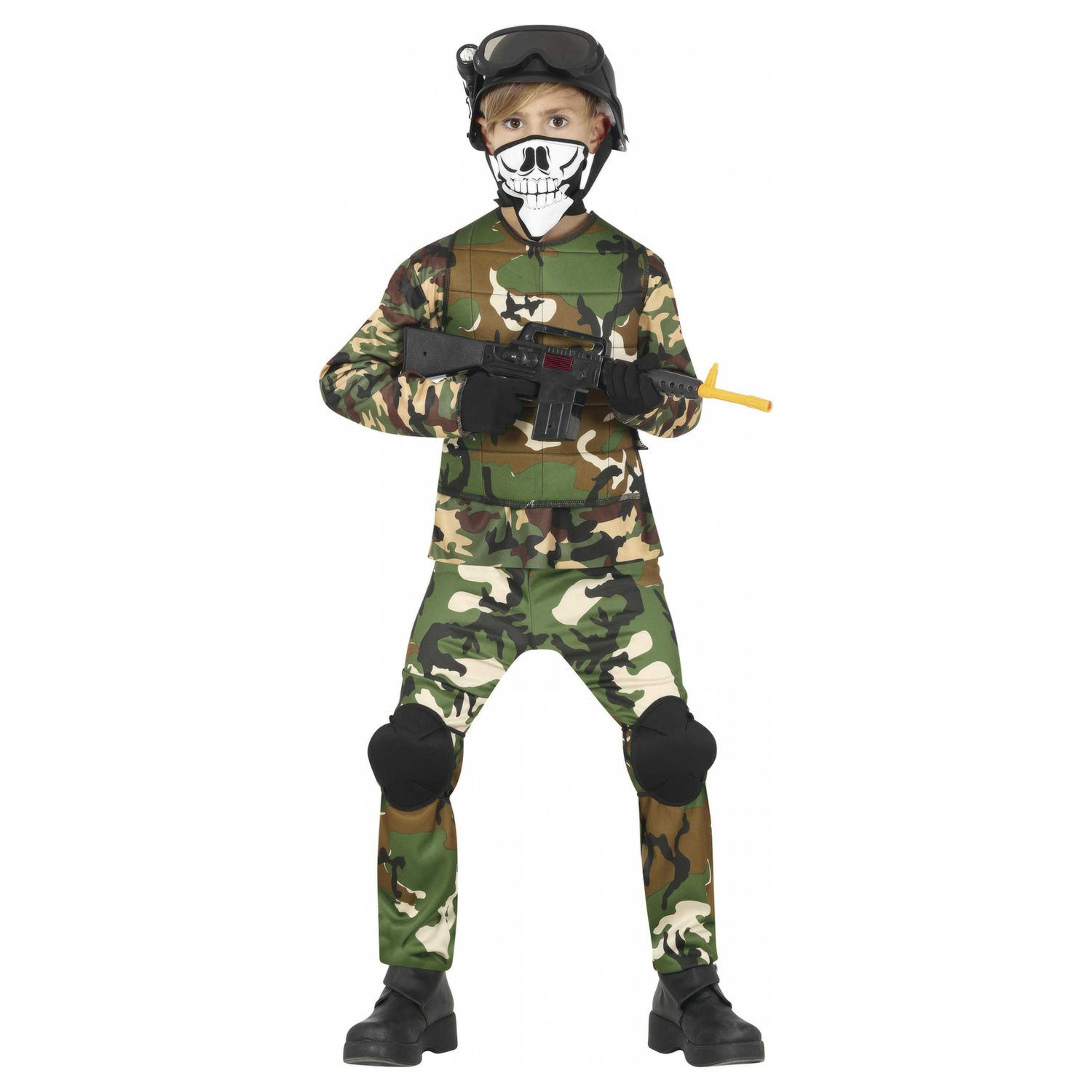 Fiestas Guirca Childrens/Kids Soldier Costume Set A - Green / 10+