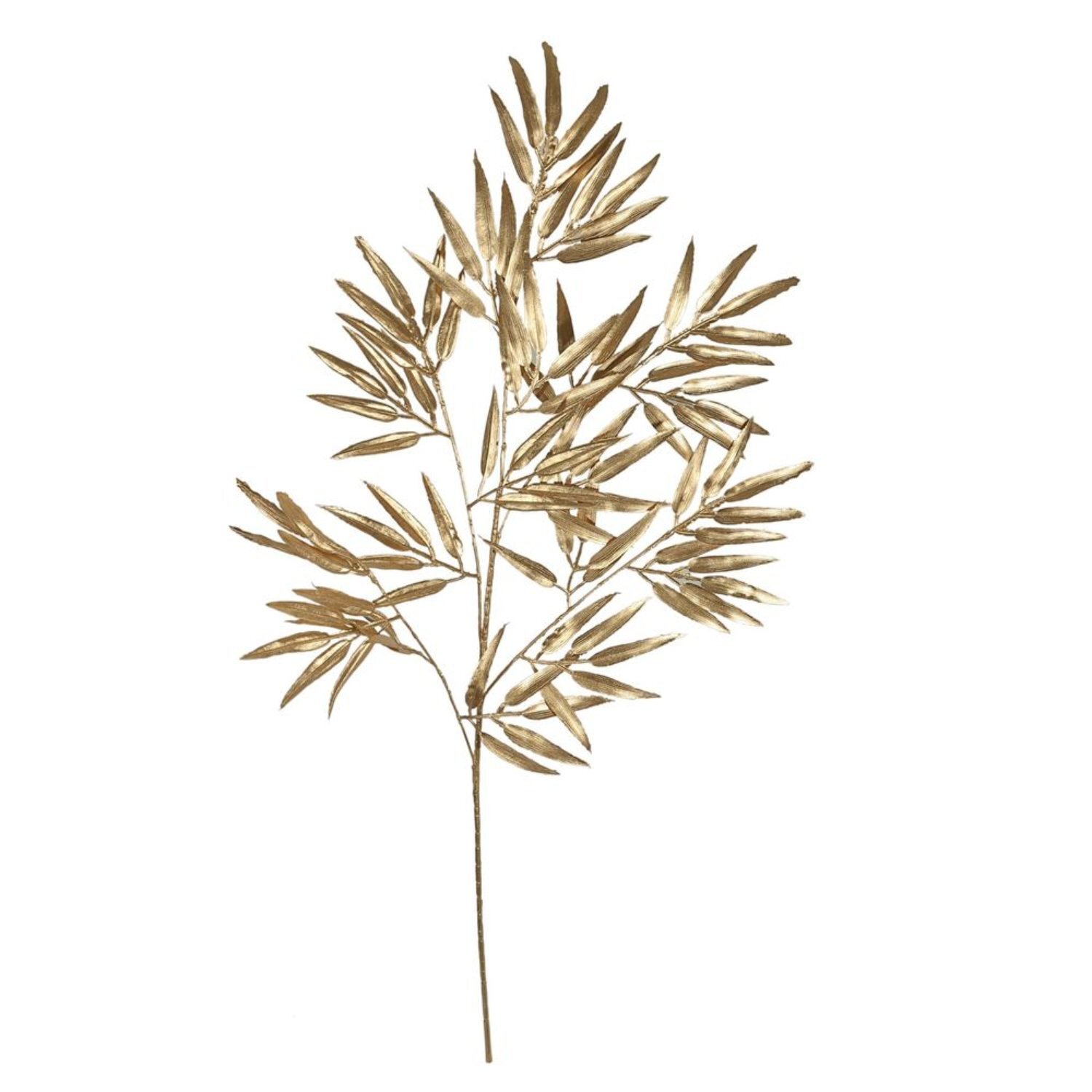  - Metallic Bamboo Leaf Stem 100Cm 3 PackGold - Image 3