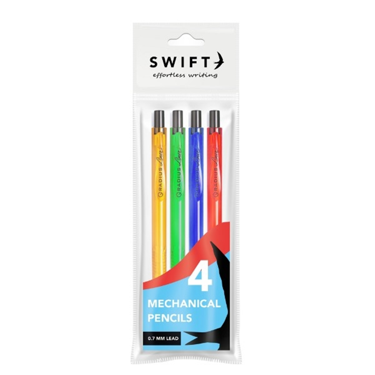 Martello Pack Of 4 Assorted Mechanical Pencils - Blue