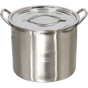 Stock Pot with Stainless Steel Lid Multi Purpose Boiling Pot for Soups Stews & Brew