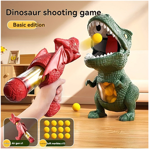 Kids Dinosaur Shooting Game Interactive Sponge Ball Battle