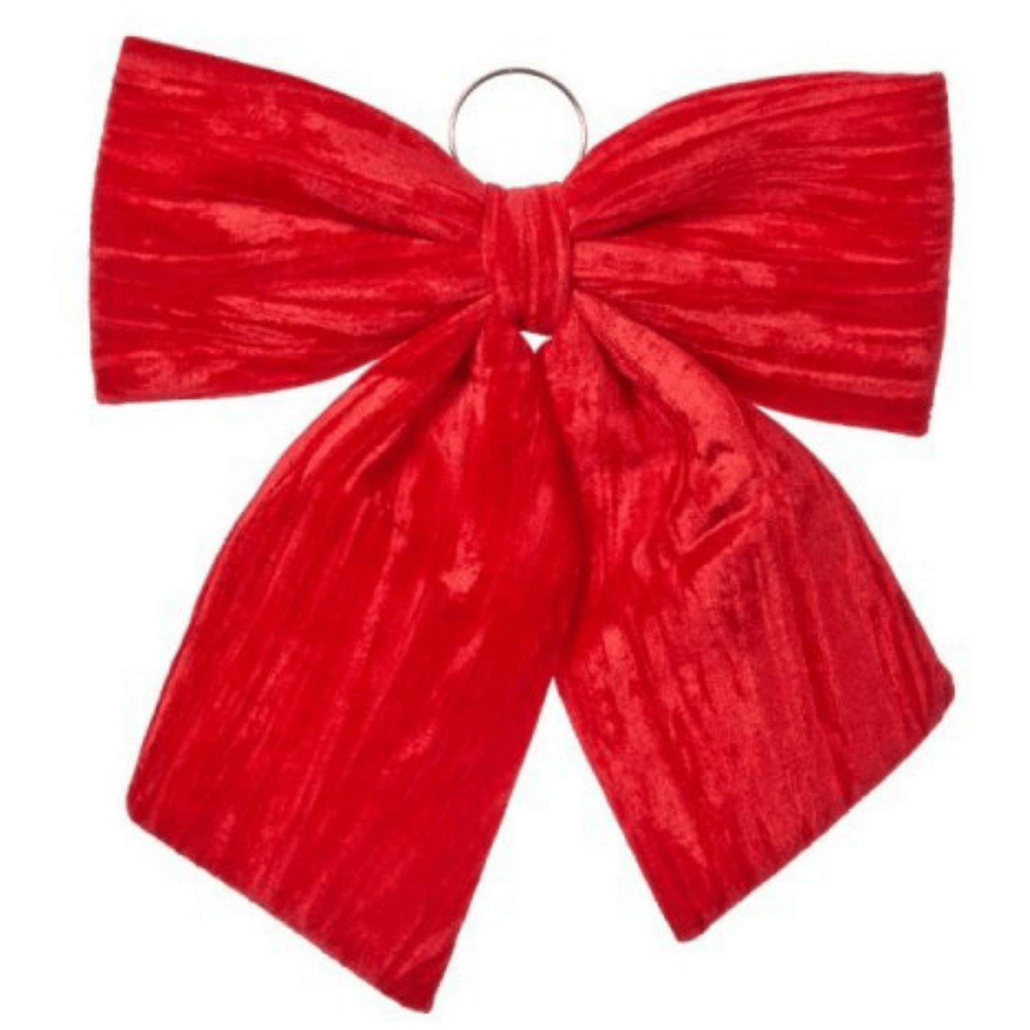 Samuel Alexander Red Luxurious Velvet Bow Hanging Christmas Decoration 44Cm - Image 3