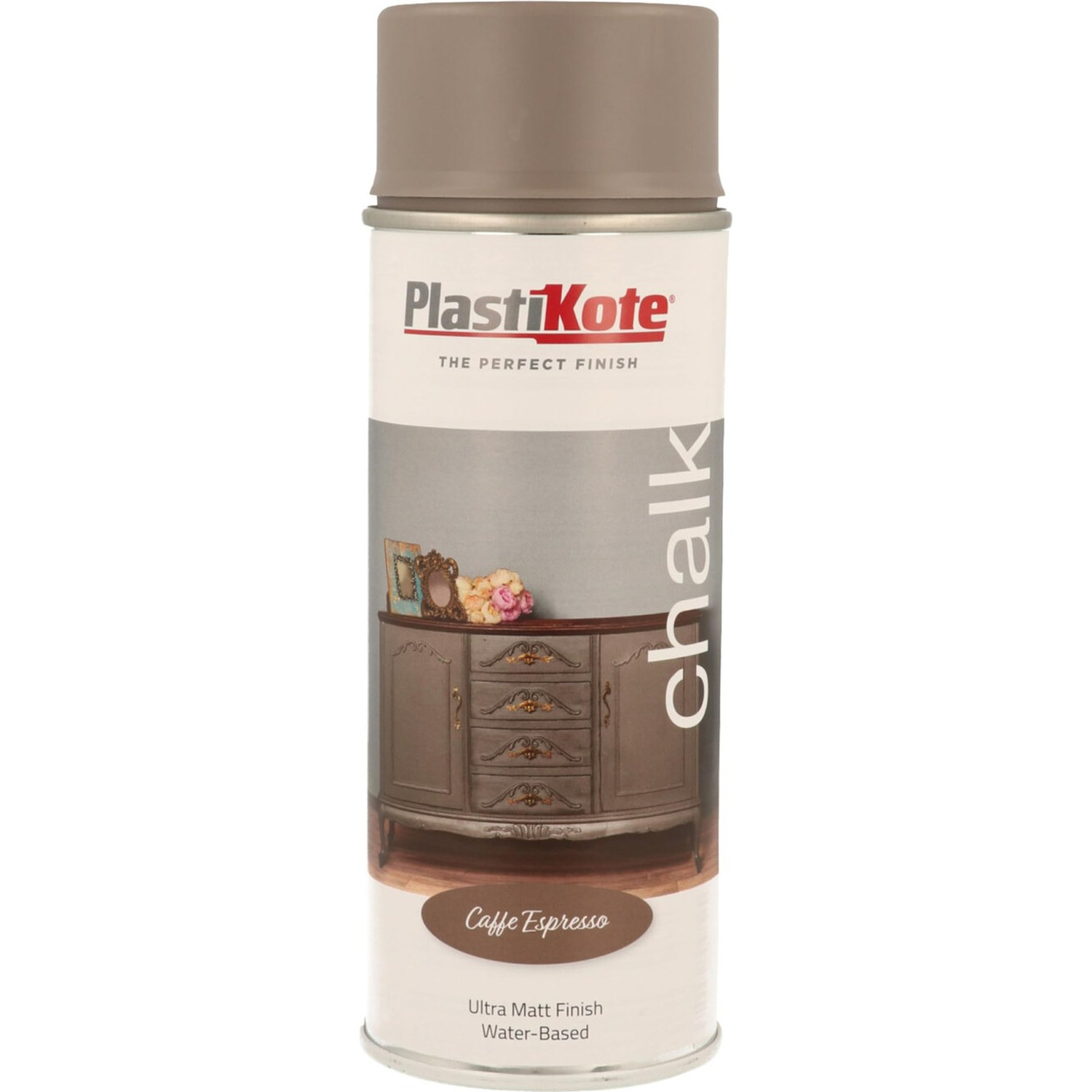 Plastikote Chalk Finish Spray Caffe Espresso 400Ml PKT27106 - Image 10