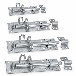 Heavy Duty Brenton Padbolt, 4 Inch, Bright Zinc Plated