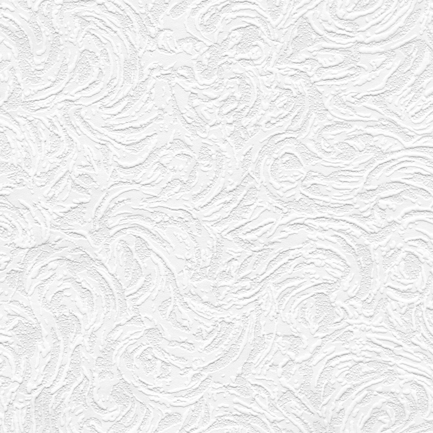 B&Q -  Blown Vinyl Geometric White Wallpaper 5806 - Image 4