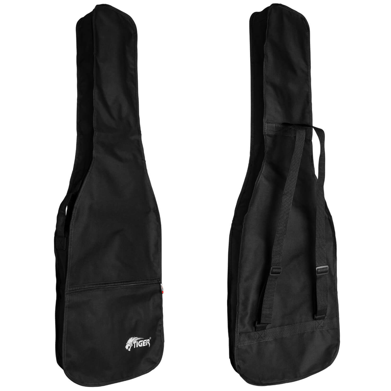 Tiger Music Bass Guitar Bag - Cover With Shoulder Strap & Carry Handle - Neutral