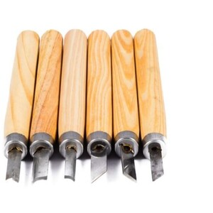 Wood Carving Mini Chisel Set - 6 Piece