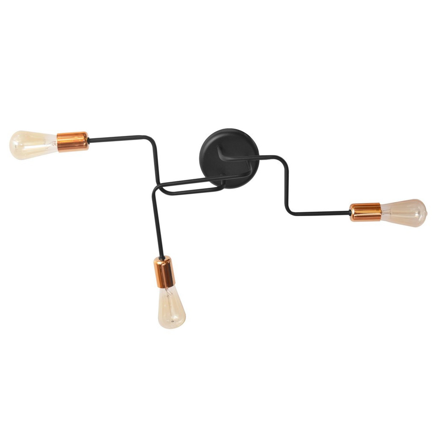 Helam Lighting Tube Ceiling Light Black