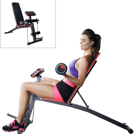 HOMCOM Foldable Dumbbell Bench Weight Training