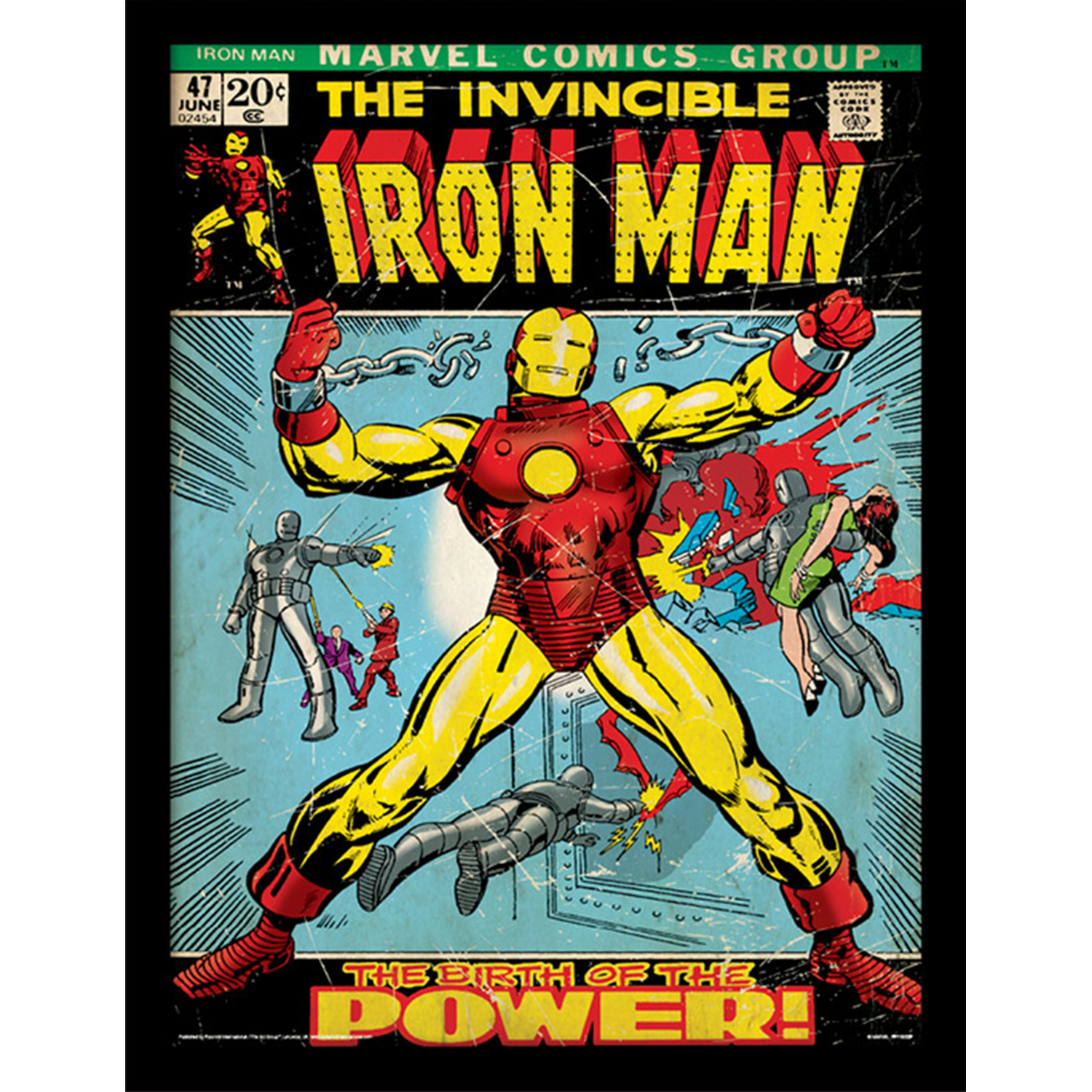 Image of Iron Man (Birth Of Power) Framed Print
