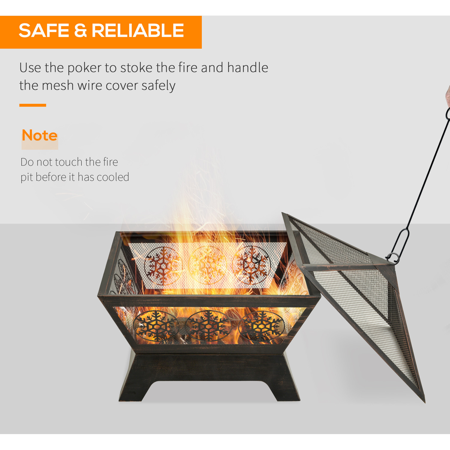 Outdoor Wood Burning Firepit