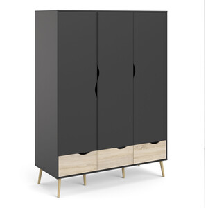 Oslo 3-Door 3-Drawer Wardrobe