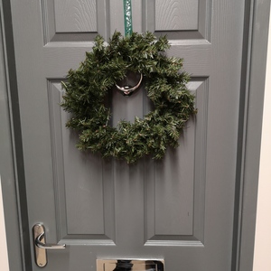 Colorado Christmas Door Wreath Plain