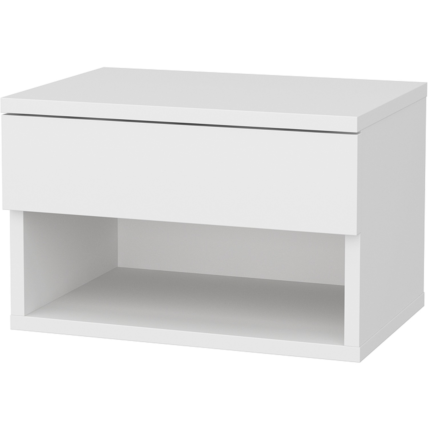 Jamot Floating Bedside Table - White