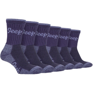 6 Pairs Multipack Premium Cotton Padded Anti-Blister Hiking Socks