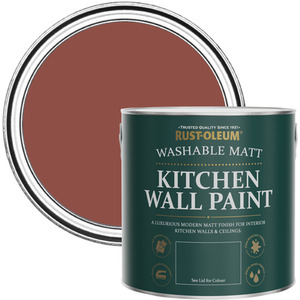 Rust-Oleum  Kitchen Wall Paint Matt  - Fire Brick 2.5L
