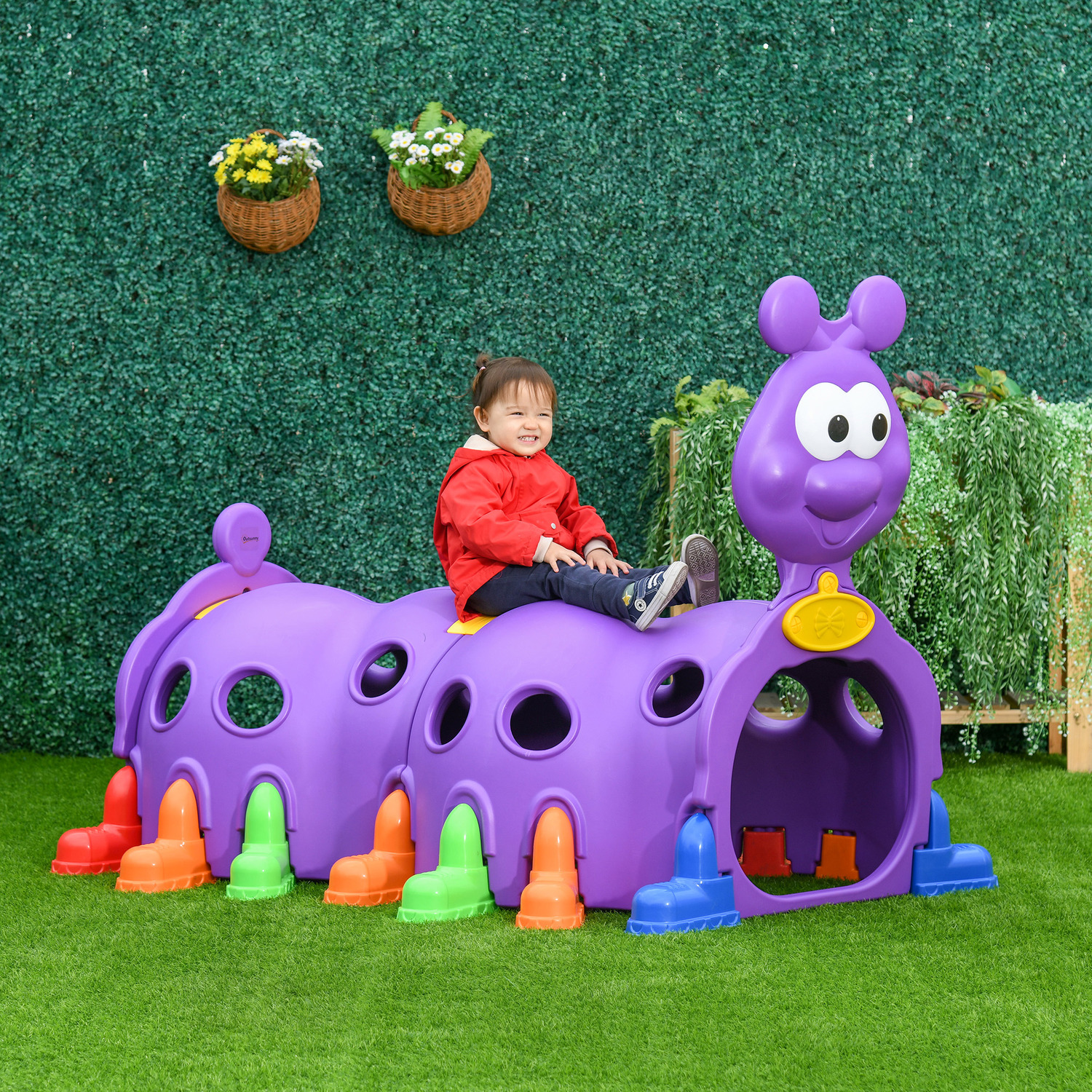 Image of Kids Play Tunnel, Climbing Tunnel Equipment - Purple