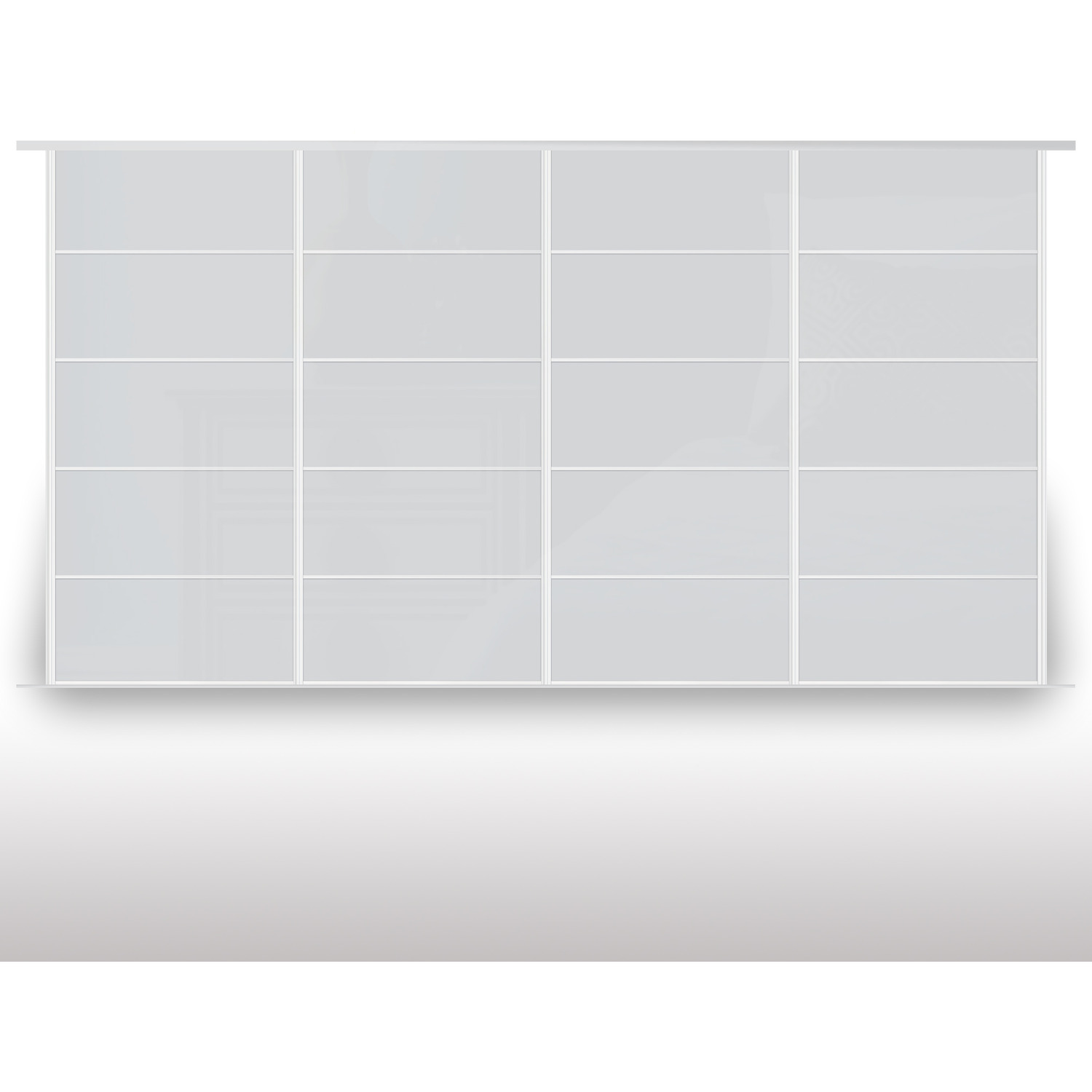 Shush Doors - Standard 4 Door Sliding Wardrobe - Solid 950 / 82.4kg / MDF, Aluminium thumbnail