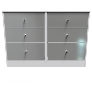 Padstow Ready Assembled 6 Drawer Midi Chest