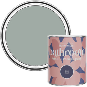Rust-Oleum Bathroom Wood  Cabinet Paint in Gloss Finish - Pitch Grey 750ml